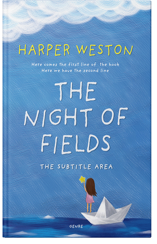 Front view of Danube #22702 - Premade Abstract Book Cover