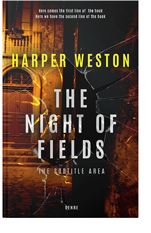 Pre Made Book Cover Old Gold