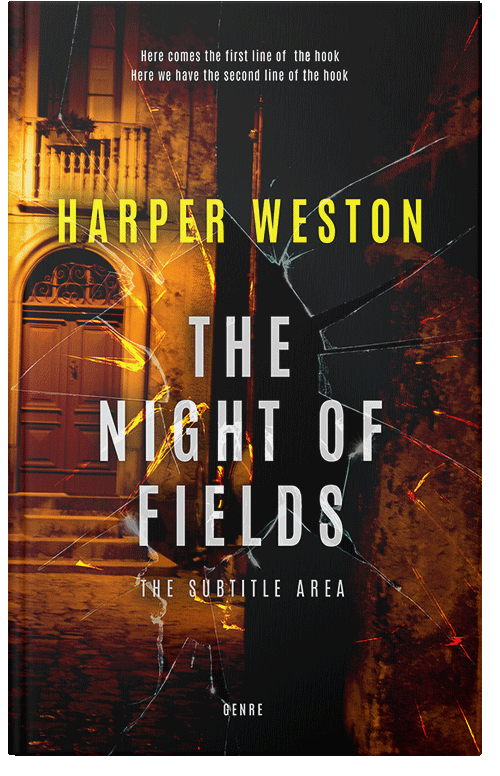 Front view of Premade Mystery & Thriller & Suspense Book Cover - Old Gold