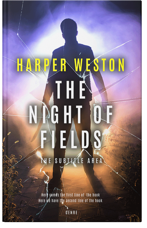 Front view of Thunder #22709 - Premade Mystery & Thriller & Suspense Book Cover