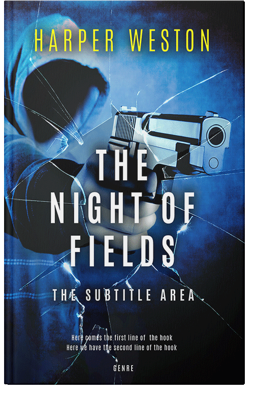 Front view of Premade Mystery & Thriller & Suspense Book Cover - Ebony