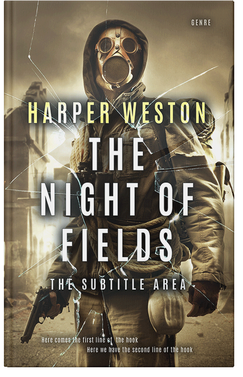 Front view of Mondo #22713 - Premade Apocalyptica Book Cover