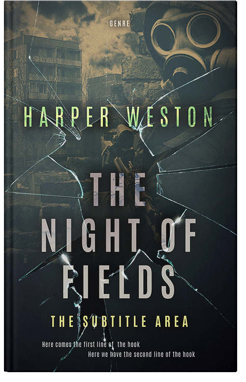 Front view of Premade Apocalyptica Book Cover - Outer Space