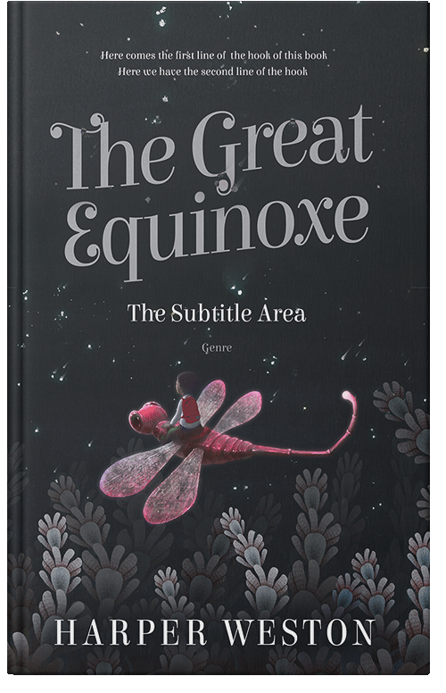 Front view of Shark #22735 - Premade Surreal Book Cover