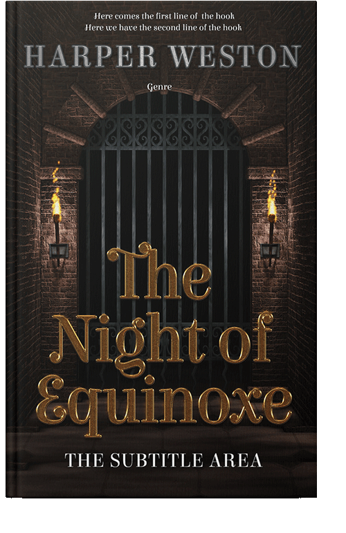 Front view of Night Rider #22738 - Premade Fantasy Book Cover