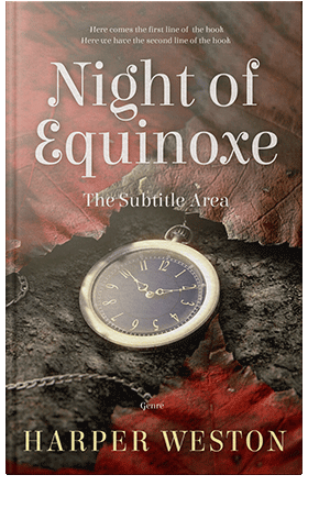 Pre Made Book Cover Tobacco Brown