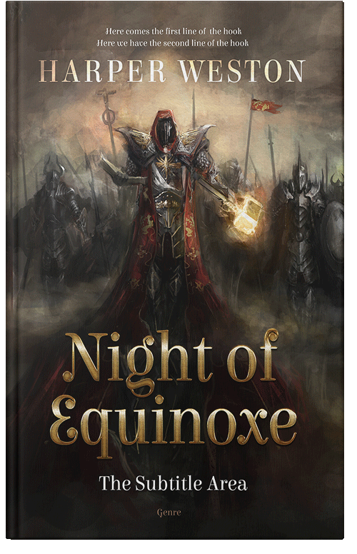 Front view of Premade Fantasy Book Cover - Zeus