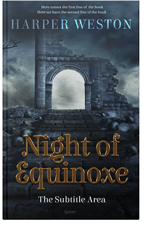 Pre Made Book Cover Ebony Clay