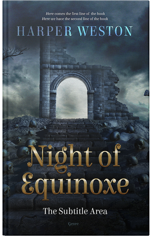 Front view of Ebony Clay #22746 - Premade Fantasy Book Cover