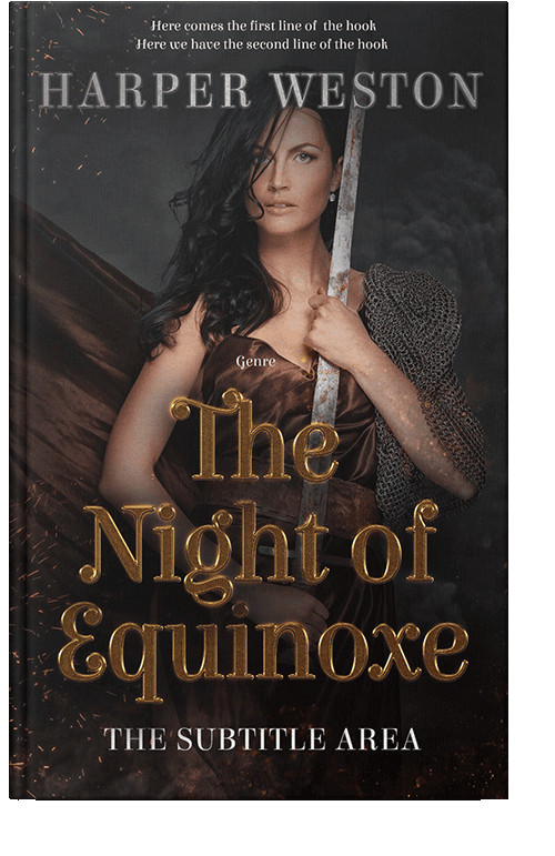 Front view of Cocoa Brown #22747 - Premade Fantasy Book Cover