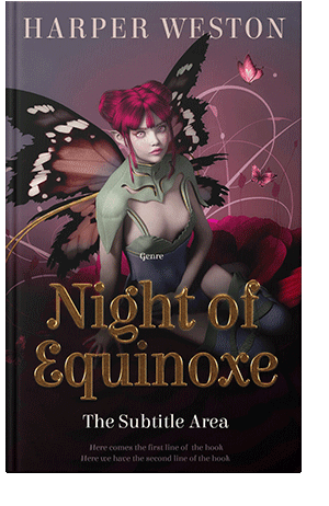 Pre Made Book Cover Cocoa Brown