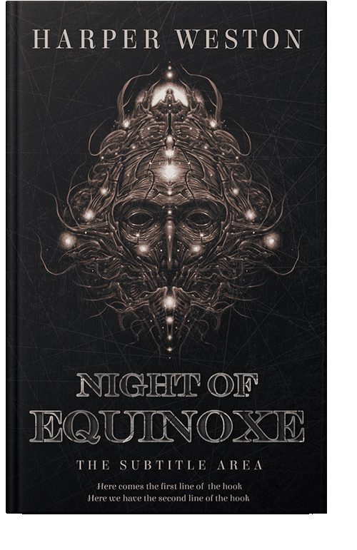 Front view of Cod Gray #22755 - Premade Fantasy Book Cover