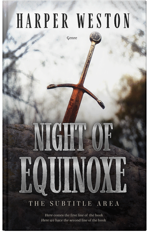 Front view of Premade Fantasy Book Cover - Cararra