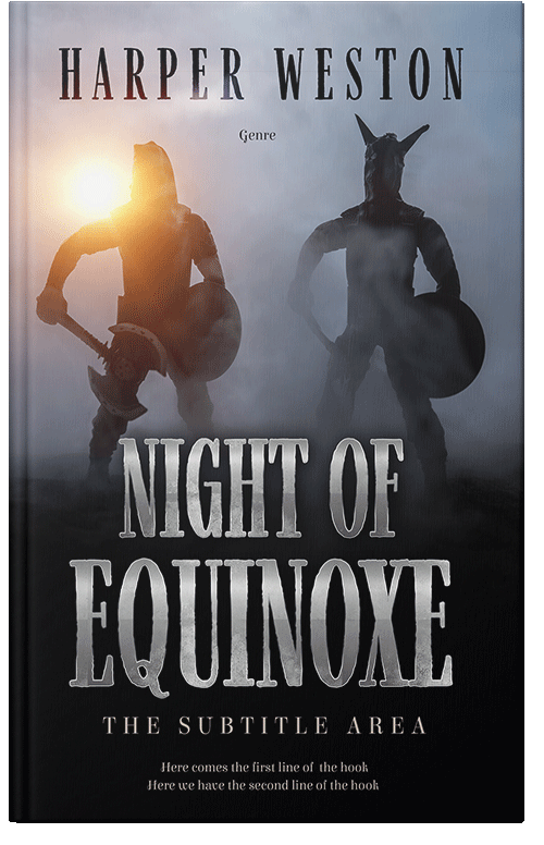 Front view of Soft Amber #22758 - Premade Historical Book Cover