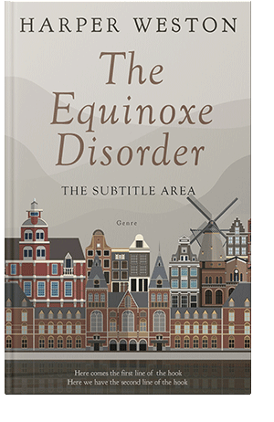 Pre Made Book Cover Swirl