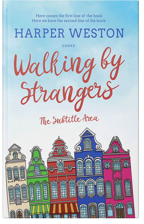 Front view of Premade Literary Fiction Book Cover - Jagged Ice