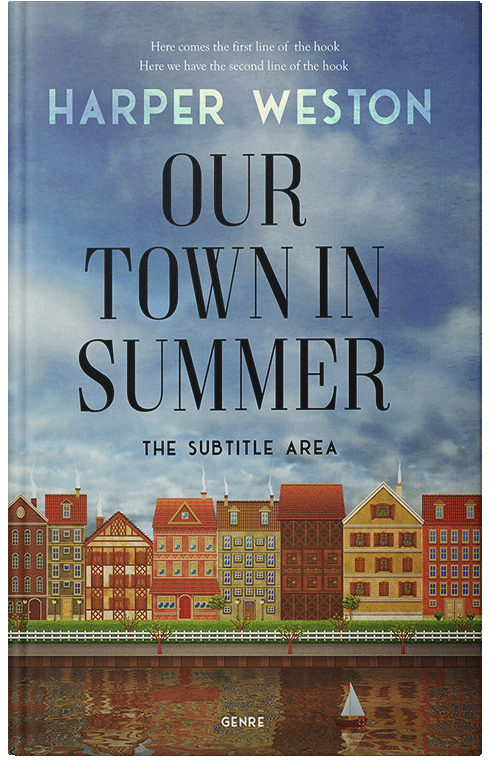 Front view of Gothic #22780 - Premade Literary Fiction Book Cover