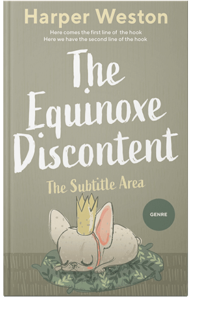 Pre Made Book Cover Taupe Gray