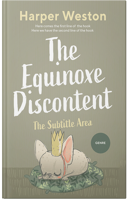 Front view of Taupe Gray #22784 - Premade Fantasy Book Cover