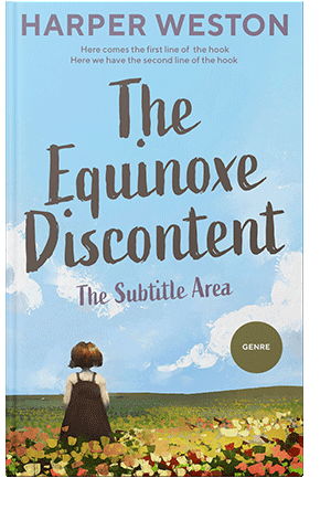 Pre Made Book Cover Blizzard Blue