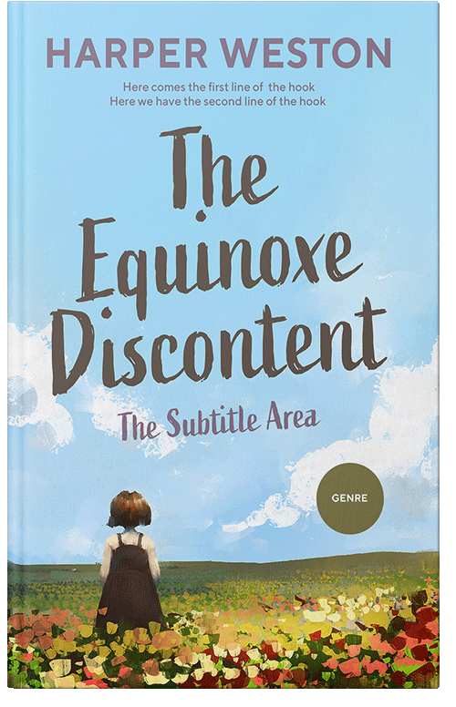 Front view of Blizzard Blue #22786 - Premade Children's Book Cover