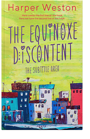 Pre Made Book Cover Yellow Green