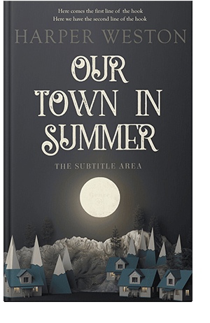 Pre Made Book Cover Outer Space