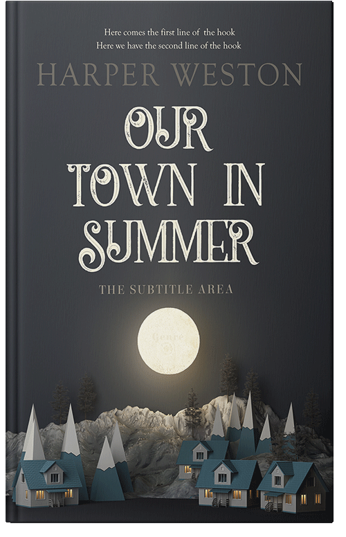 Front view of Premade Literary Fiction Book Cover - Outer Space