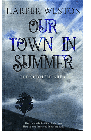 Pre Made Book Cover Bermuda Gray