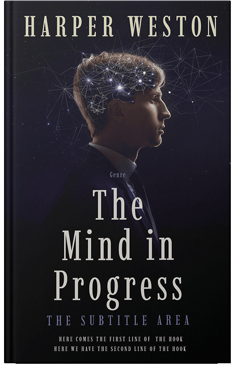 Front view of Ebony #22803 - Premade Self-Improvement & Self-Help Book Cover