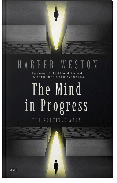 Front view of Premade Business Book Cover - Cod Gray