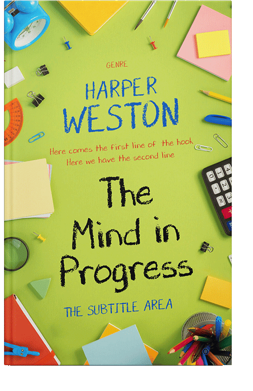 Front view of Wattle #22809 - Premade Business Book Cover