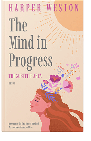 Pre Made Book Cover Champagne