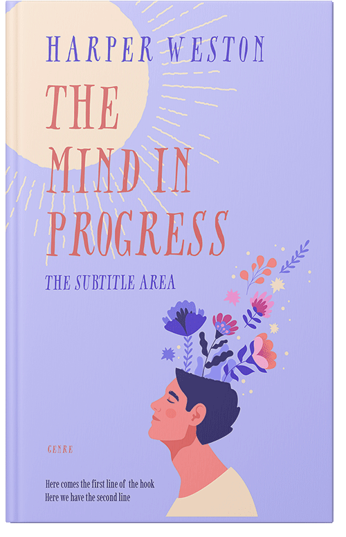 Front view of Premade Health & Mind & Body Book Cover - Moon Raker