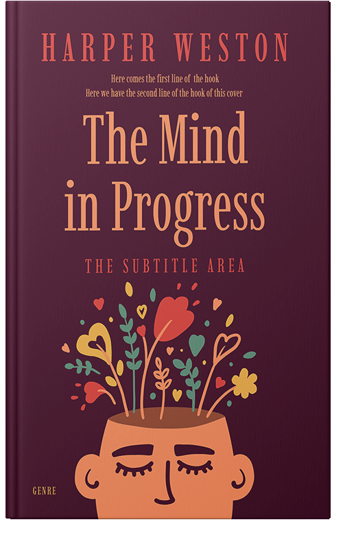 Front view of Premade Health & Mind & Body Book Cover - Cab Sav