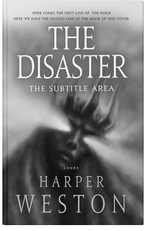 Front view of Dove Gray #22841 - Premade Horror Book Cover