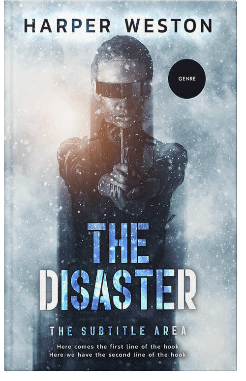 Front view of Ebony Clay #22849 - Premade Science Fiction Book Cover