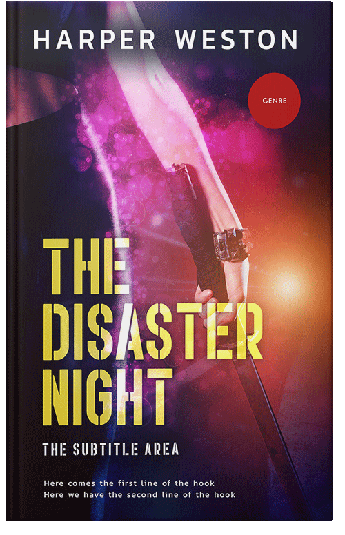 Front view of Premade Mystery & Thriller & Suspense Book Cover - Tonys Pink