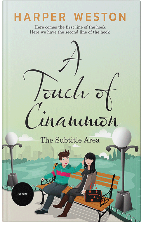 Front view of Premade Romance Book Cover - Surf Crest