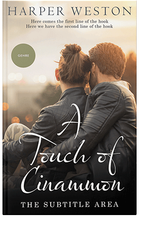 Pre Made Book Cover Almond