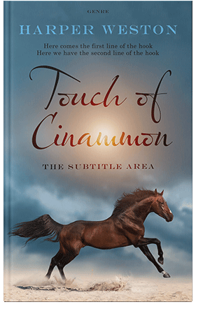 Pre Made Book Cover Blue Bayoux