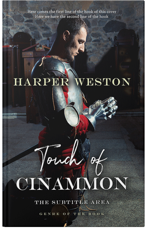 Front view of Premade Historical Book Cover - Shark