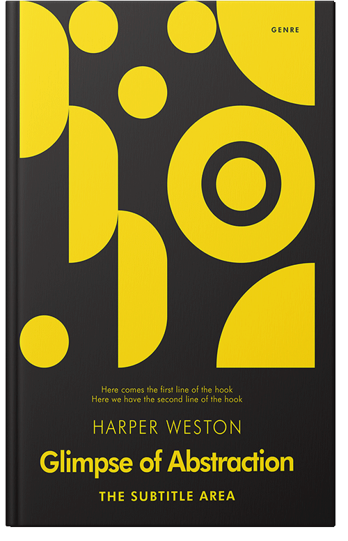 Front view of Cocoa Brown #22904 - Premade Abstract Book Cover