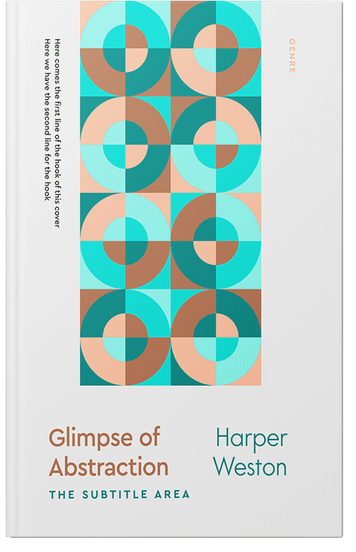 Front view of Robin's Egg Blue #22911 - Premade Abstract Book Cover