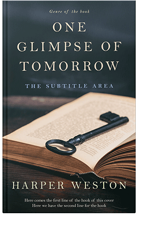 Pre Made Book Cover Stark White