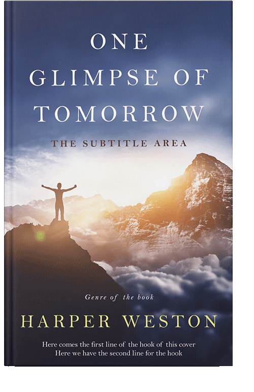 Front view of Pickled Bluewood #22936 - Premade Self-Improvement & Self-Help Book Cover