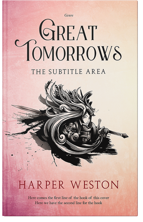 Front view of Azalea #22965 - Premade Historical Book Cover