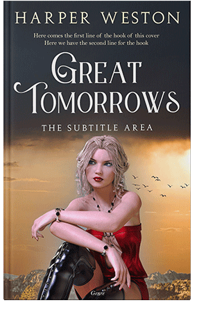 Pre Made Book Cover Brandy