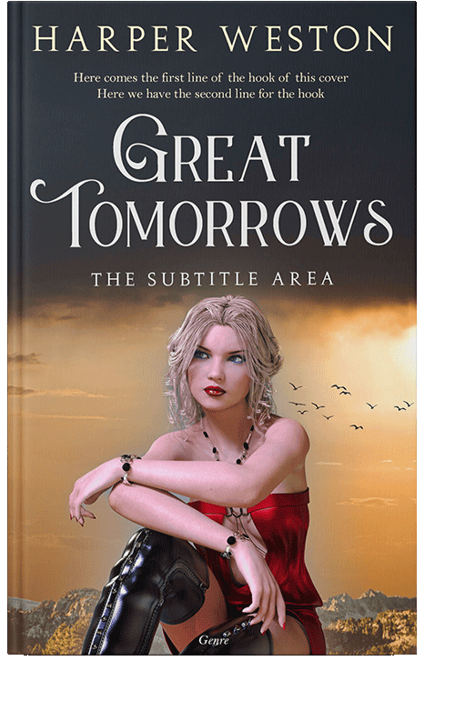 Front view of Brandy #22969 - Premade Erotica Book Cover