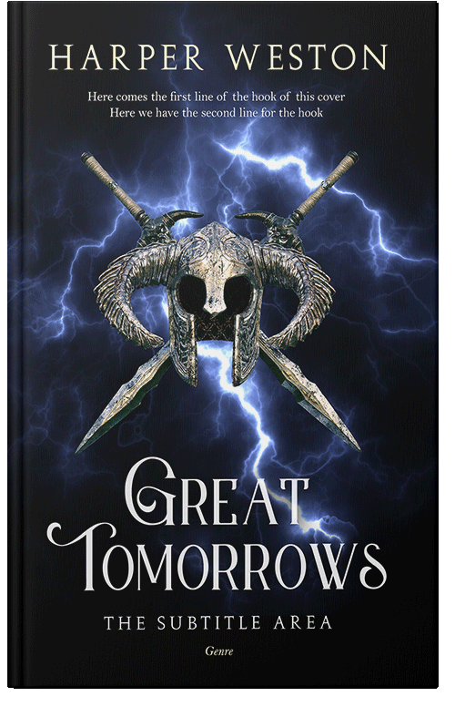 Front view of Premade Historical Book Cover - Ebony